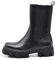 IF Fashion Stivali Stivaletti Anfibi Scarpe Chelsea da Donna Platform Elastico con Suola Track 6605 Nero N.40
