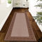 PHP Carpet Runners for Hallways Non-Slip Long & Wide Heavy-Duty Plain Super Absorbent Indoor Stair Carpet and Kitchen Anti-slip Floor Mats -Greeky Rug-Beige & Brown, 80x300Cm -Long Runner