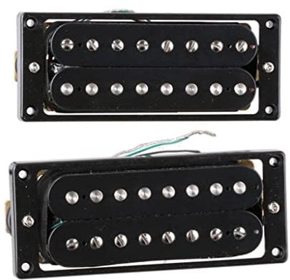 Sharplace 2pcs 8 String Pickup Set für E Gitarren Ersatz Schwarz