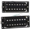 2pcs 8 String Pickup Set für E Gitarren Ersatz Schwarz