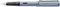 LAMY AL-star Füllhalter 038 – Füller aus Aluminium in der Farbe Azure mit transparentem Griffstück und Stahlfeder – Federstärke M