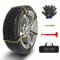 HOXEEJEE Schneeketten - 8 Stück Auto Universal Schneeketten für Reifenbreite 165-275 mm/6,5-12, Winter Reifenketten Fümr Leichte LKW/SUV/ATV, 205 55 r16/225 55 r17