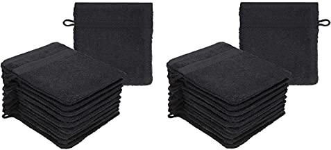 Betz 20 Stück Waschhandschuhe Waschlappen Premium Größe 16x21 cm 100% Baumwolle Farbe Graphit