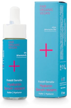 i+m® Hyaluron Serum reizarm 25ml · BIO Gesichtsserum · Feuchtigkeitsserum für Männer und Frauen · Mit Aloe Vera & Hyaluron · Organic Serum mit Hyaluronsäure gegen Falten · Vegan, Naturkosmetik