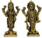 eSplanade Messing Lakshmi Narayan Paar – Lord Vishnu mit Laxmi Idol Murti Statue Skulptur – 7,6 cm | Pooja Idole | Heimdekoration…