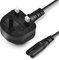 2M Figure 8 Power Lead for Ps5 Ps4 Ps3 Power Cable Xbox One S Xbox One X Power Supply UK 2 Pin Power Cord IEC 60227C7 to BS1363