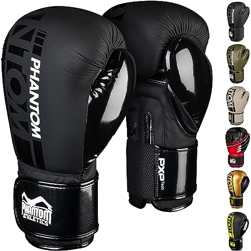 Phantom Boxhandschuhe APEX Speed | MMA Muay Thai-Boxing Gloves | 10-16 oz | Männer - Schwarz