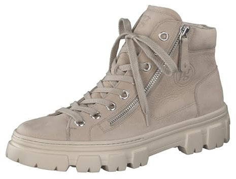 Paul Green Damen Hightop-Sneaker, Frauen High-Top Sneaker,schnürschuhe,schnürer,schnürstiefeletten,mid Cut,Halbschuhe,Beige (Almond),37 EU / 4 UK