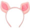 Abaodam Halloween Kostüm Stirnband Schweineohr Stirnband Schweineohren Kostüm Tier Cosplay Schweinchen Kopfbedeckung Ferkel Kostüm Performance Requisiten (Rosa) Pelz Ohr Stirnband