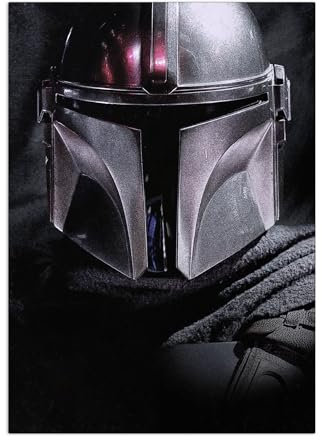 Displate Offiziell Star Wars MetallPoster Magnetische Befestigung Inklusive Lizenziert Bilder Hochwertiges Poster Mandalorian Season 2 - Fate Poster - Größe 67.5 cm x 48 cm