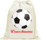 INDIGOS UG - Turnbeutel Junge - Beutel - 012 - Fußball - Bedruckt mit Wunschname - Wunschtext - Rucksack Kinder - Wäschebeutel - Schule Kita - Kindergarten personalisierte Geschenke
