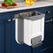 ANKEPEEC 2.6 Gallon 10L Folding Hanging Waste Trash Bin for Kitchen Wall Bedroom Bathroom