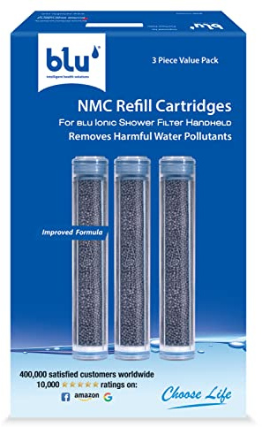 Blu Nmc Refill Cartridge for The Blu Ionic Shower Filter - Handheld - 3 Piece Value Pack
