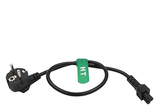 HangTon Stromkabel Euro Schuko Stecker CEE7/7 auf IEC320 C5 Mickey Mouse für Laptop Computer AC Adapter Kabel 250V 2.5A 24