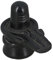 BishtHub Shivling Statue Murti Skulptur Gottesgott-Figur aus schwarzem Marmor für Pooja, 6,3 cm