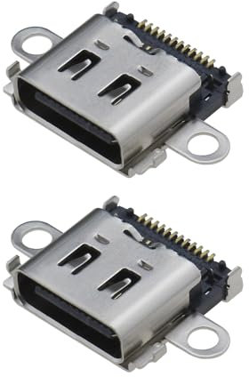 ECSiNG 2pcs Prise de Port Chargement de Connecteur USB Type C Pièce de Rechange pour Port de Chargement USB-C Compatible avec Nintendo Switch Lite
