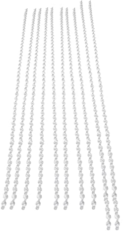 Yousiliang Perlenkette, 14 Mm Achteckige Perlenkette, Acryl-Kristall-Perlenketten Für Geburtstag, Hochzeit, Party(Transparent)