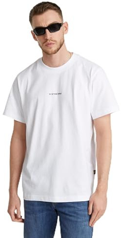 G-Star Herren Center Chest Logo Loose R T T-Shirt, Weiß (White D25677-c336-110), M