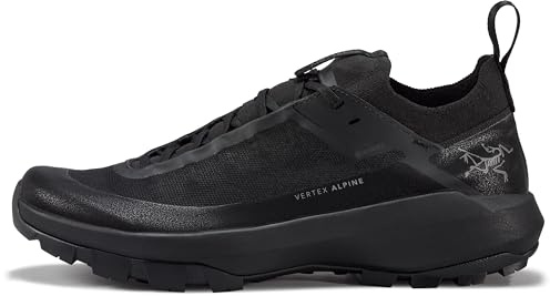 Arc'teryx Vertex Alpine GTX Shoe Men's | Fast and Light Gore-Tex Approach Shoe - Redesign | Black/Black, 11.5