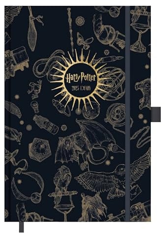 Pyramid – Harry Potter Diary 2025, 14,5x21,5cm, täglicher Planer für Potterheads, Kalender für die tägliche Organisation