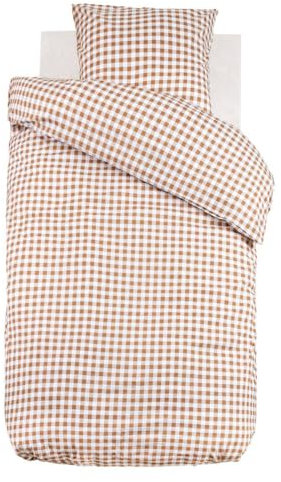 Atmosphera - Parure de lit Telma Motif Vichy 140x200cm