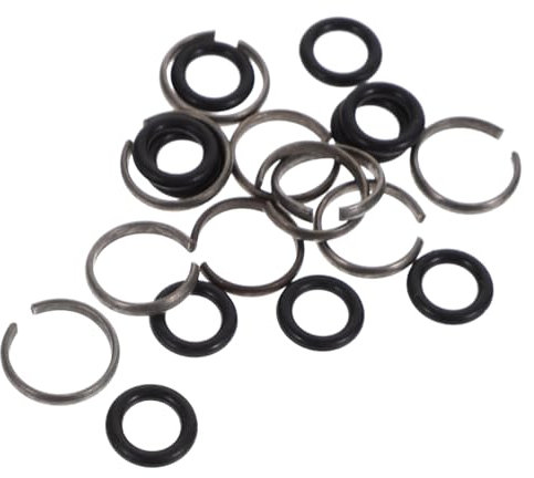 Mikikit 20 Sets Wrench -Ring Friction Impact Wrench Socket Retainer Electric Tool Impact Retaining Clip 1/2 Square Wrench Retaining Ring Frame Bra Washing Machine M12 Rubber Charge