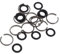Mikikit 20 Sets Wrench -Ring Friction Impact Wrench Socket Retainer Electric Tool Impact Retaining Clip 1/2 Square Wrench Retaining Ring Frame Bra Washing Machine M12 Rubber Charge