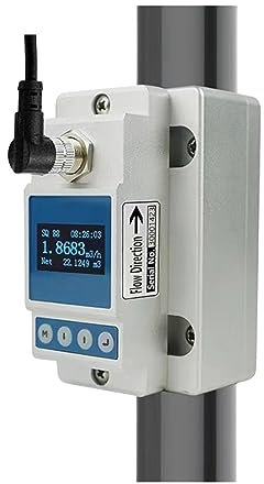 Caudalímetro de agua, Medidor de flujo ultrasónico, medidores de flujo de líquido portátiles RS485 DN10 DN200 de 4-20 mA, medidor de flujo con abrazadera para riego con manguera de jardín al aire libr