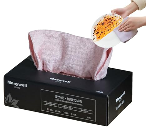 Trapos de Limpieza, paño para Fregar Platos | Toallas de Trapos de Limpieza para lavavajillas | Paño de Microfibra Absorbente para Cocina, Ventana, salón y Coche