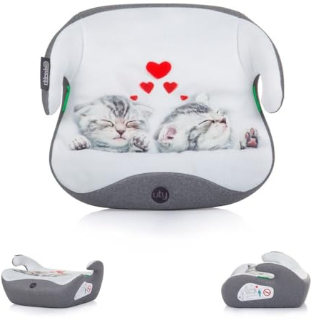 Chipolino Kindersitzerhöhung i-Size Uty (125-150cm) Gruppe 3, Bezug waschbar, Farben:hellgrau