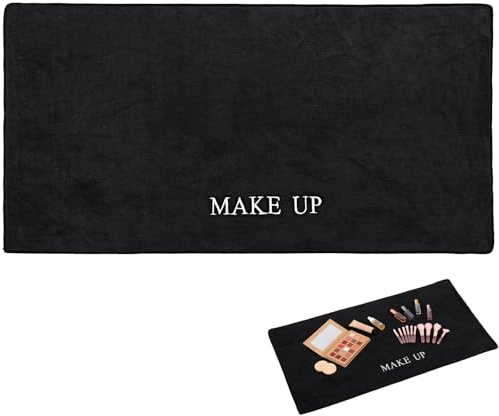 IMIKEYA Makeup Mat for Vanity Top Protector: Non-Slip Dressing Table Cloth Mat Protector 31.50X15.75inch Desk Countertop Workbench Cover Pad for Bedroom Home Office