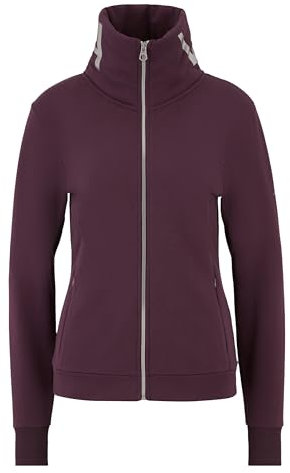 Venice Beach Sport-Sweatjacke für Damen mit Stehkragen Camilla M, Dark Grape