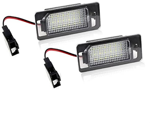 XUBOR Car LIGHT License Plate Light Number Plate Lamp, for Audi, A3 A4 A5 A6 A7 S5 S4 S6 S7 TT Q3 Q5 Q7 8T0943021 White License Plate Light