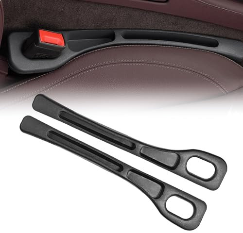 Forhandy Autositz Lückenfüller 2pcs, Aufbewahrungsbox für Autositze Autositz Gap Organizer, Universal Autositz Lückenfüller Autositz Spaltfüller Car Seat Gap Filler für Meisten Modelle von Autos