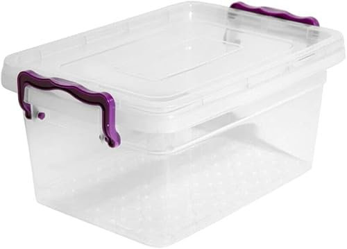 Easy Shopping® Transparency Plastic 30L Storage Box Lid Handles Clip Locking Office Home Kitchen Food Container Multi-Purpose (1)