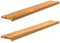 vidaXL Fensterbänke 2 Stk. Hellbraun 140x20x2 cm Massivholz Eiche, Fensterbrett, Holz Treppenstufe, Holz Fensterbrett, Fensterbank Eichenholz