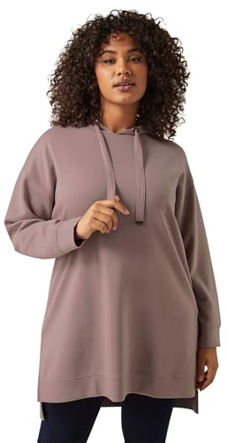 EVANS Curve Luxe Drawstring Hoodie - Women's - Plus Size Curve Pink