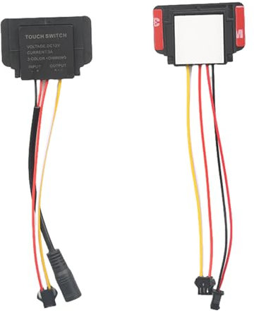 Touches - Interruptores de sensor táctil de alta sensibilidad, interruptores de luz de panel fáciles de usar, interruptores de inducción táctiles ABS para vidrio