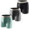 Carer 3er-Pack Waschbare Inkontinenz Pants Männer aus Baumwolle Herren-Boxershorts für Inkontinenz mit 150 ml Pad wiederverwendbar leckgeschützt für mittlere Inkontinenz Schwarz Blau Grau Größe L