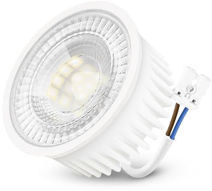 linovum LED Modul 230V warmweiß 3000K ultraflacher Ersatz für GU10 & MR16 Höhe 23mm - LED-Leuchtmittel Ø 50mm 2W Spot Licht