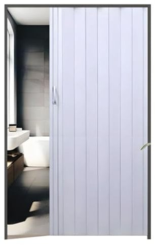 GOCHUSX Falttüren Innentüren, Aluminium-Schiebe-Falttür Mit Montagezubehör, Mehrfach-Falttüren Für Schränke Für Türrahmen, Terrasse, Zimmer, Garage(61x150cm(24x59in))