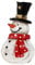 CIMAXIC Weihnachtsfiguren Schneemann-Ornamente Aus Harz Für Dekoration Innen Mini-schneemann Requisite Für Weihnachtsfeiern