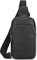 newsbirds Leder Brust Tasche Männer Leder Umhängetasche Business Freizeit Crossbody Tasche Reise Arbeit kleine Handtasche, 9339 Schwarz