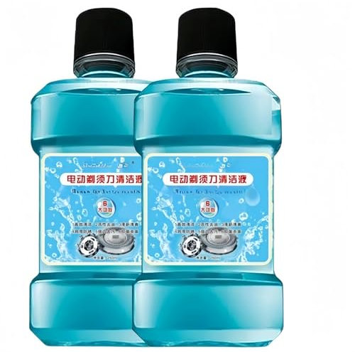 2 Flaschen (250 Ml) Reinigungsflüssigkeit For Elektrorasierer – Kompatibel Mit Philips HQ200 JC301 JC302 – Reinigungslösung Wechseln
