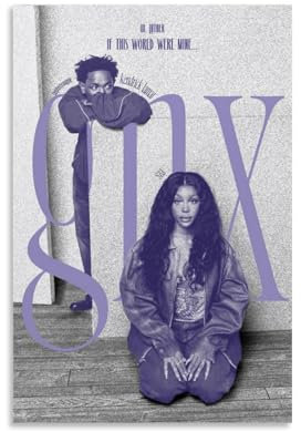 Duboueu Sza Poster Kendrick Retro Lamar Rapper Music Luther Vintage Cover Für Zimmer, Ästhetische Leinwand-Wandkunst, Schlafzimmer-Dekor Poster 16x24inch(40x60cm)