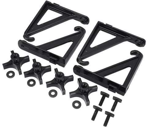 Adjustable Load Stops Roof Rack Holders for Ladder Firewood Skis Kayak Black Metal 4pcs