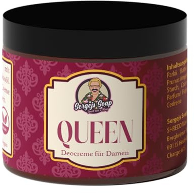 Sergejs Soap - Damen Deocreme | Effektive Deocreme | 100% Natürliche Inhaltsstoffe | Pflegende Sheabutter | Naturkosmetik | Pflege für deine Achseln | Schweißfrei | Frei von Silikonen