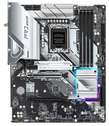 Processore Scheda madre Fit For ASRock Z790 PRO RS WIFI LGA 1700 Supporta i9-14900K i7-14700K 13600K i5-14600KF 12400F CPU 4xDDR5 7200 MHz M.2 ATX