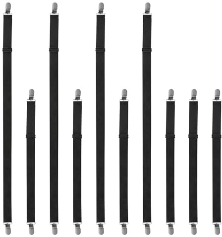 GFUEIGJ 10 Stück Tischtuchklammern Outdoor Tischdeckenbeschwerer Tischklammern Outdoor Tischdeckenhalter Betttuchspanner Verstellbar Tischdeckenclips für Gartentisch Rest