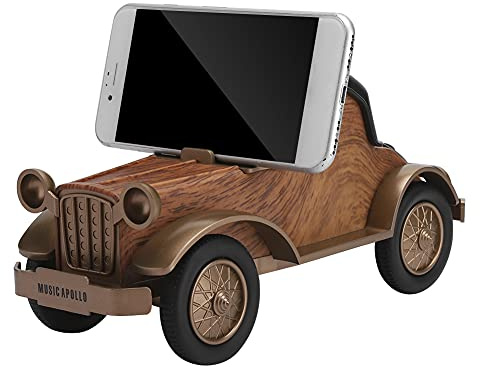 Bewinner Vintage Car Shape Bluetooth Speaker, Retro Wireless Speaker with Powerful Bass, Supports Bluetooth 5.0/USB/TF/FM Radio, 1500mAh Portable for Home Decor